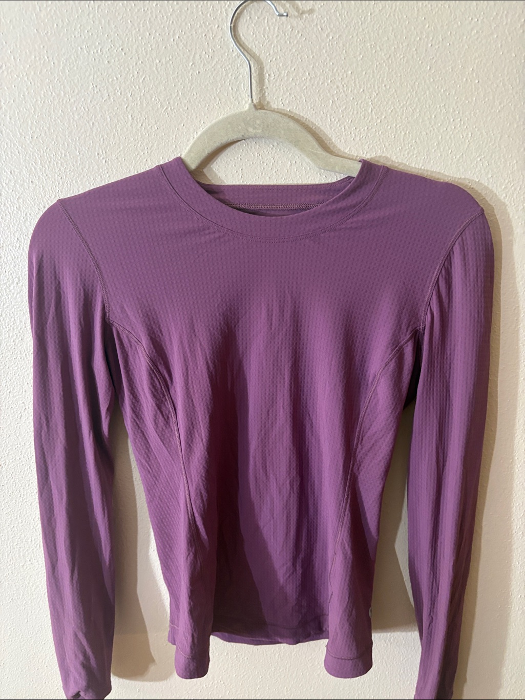 Lululemon Athletica Long Sleeve Crew Top In Purple